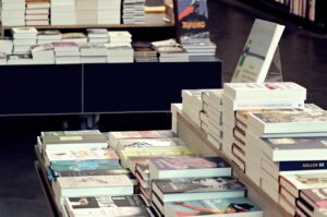 Back to Basics a New Trend? blog post by Ken Walker Writer Pictured: A book table at Barnes and Nobel