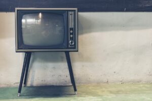 Churches Don’t Need Celebrities blog post by Ken Walker Writer. Pictured: An old TV set.