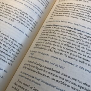 Pictured: The footnotes of a book.